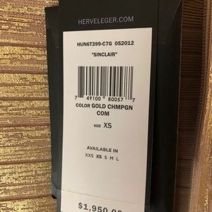 Herve Leger never worn dress